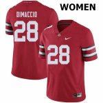 Women's Ohio State Buckeyes #28 Dominic DiMaccio Red Nike NCAA College Football Jersey September OYB5144WJ